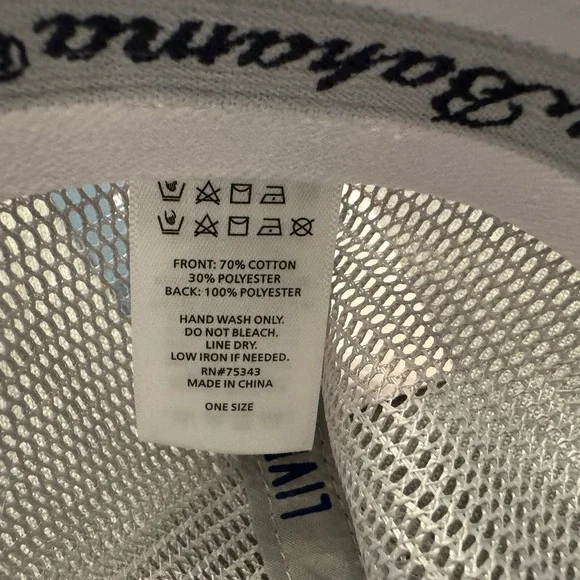 Tommy Bahama Men's Mesh Cap White Marlin Logo Island Life Snapback Hat Trucker - Picture 8 of 9